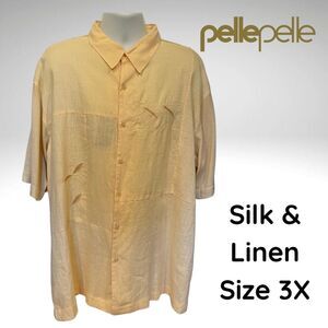 Vintage Pelle Pelle Marc Buchanan Men’s Silk & Linen Shirt 3XL